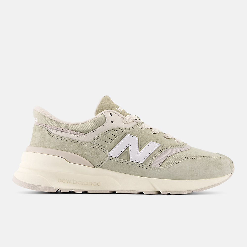 New Balance 997R Shoes Dark Olivine with Olivine